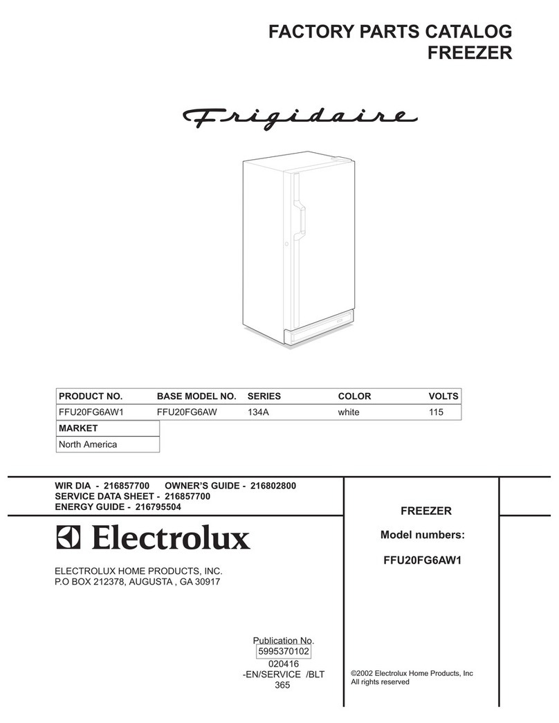 Frigidaire FFU20FG6AW1 Factory parts catalog Frigidaire FFU20FG6AW1 Factory parts catalog