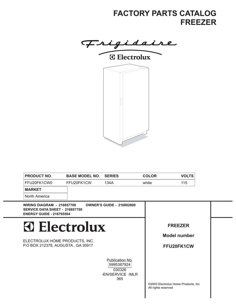 Frigidaire FFU20FK1CW Factory parts catalog