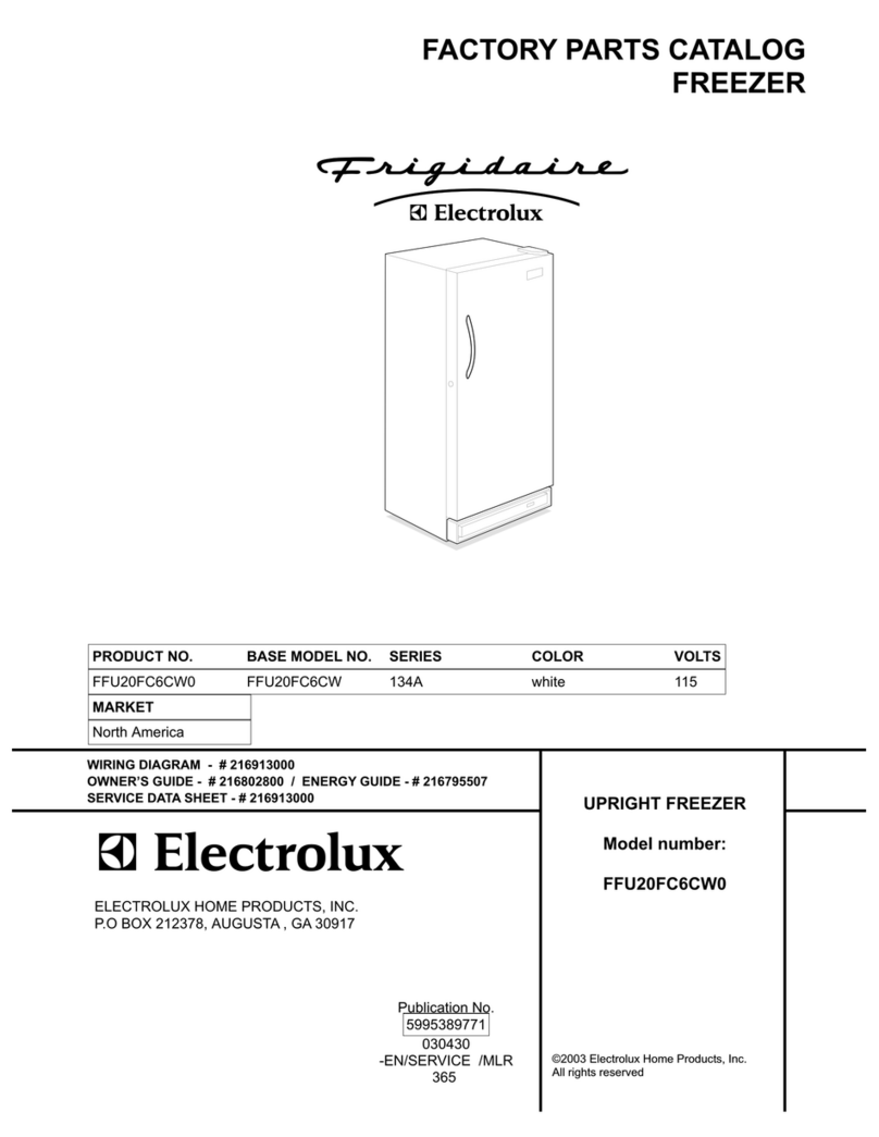 Frigidaire FFU20FC6CW0 User manual
