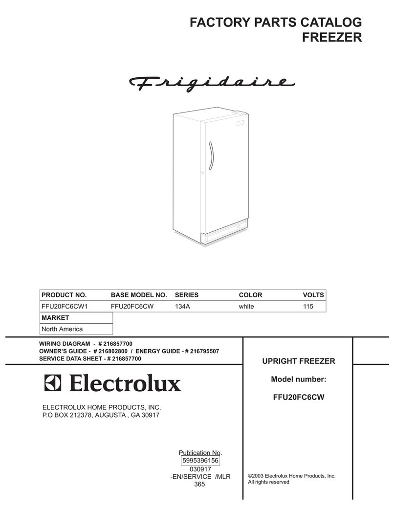 Frigidaire FFU20FC6CW Factory parts catalog