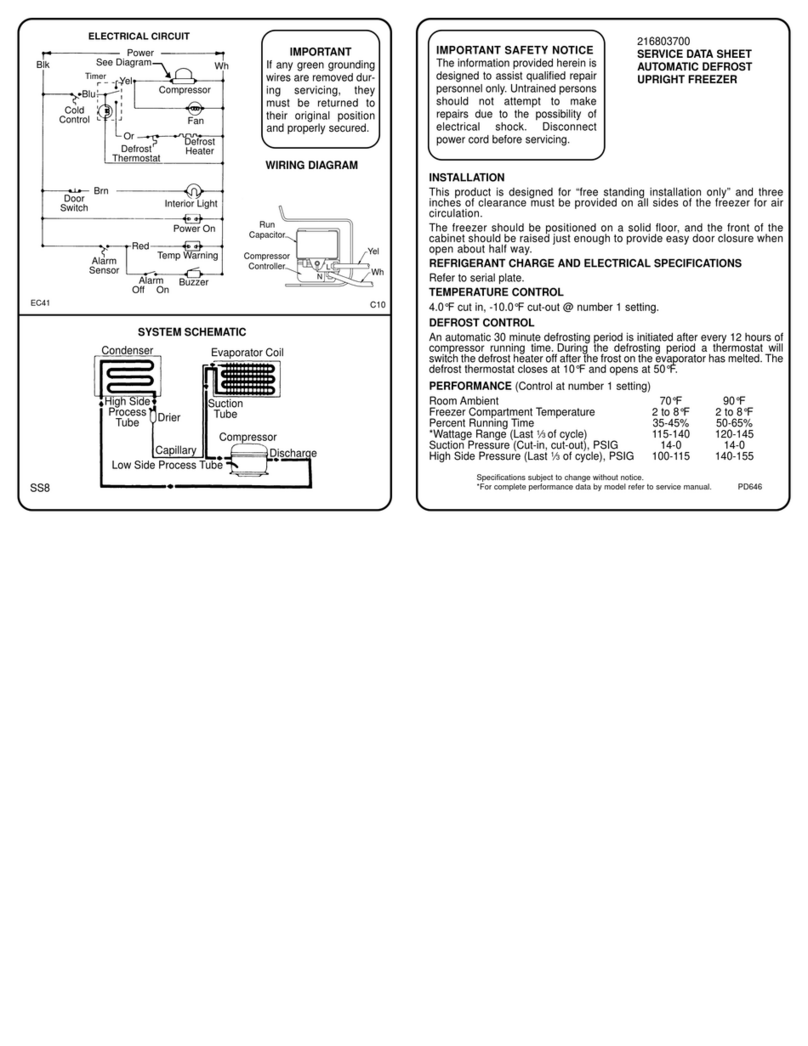 Frigidaire FFU20FC6AW2 User guide