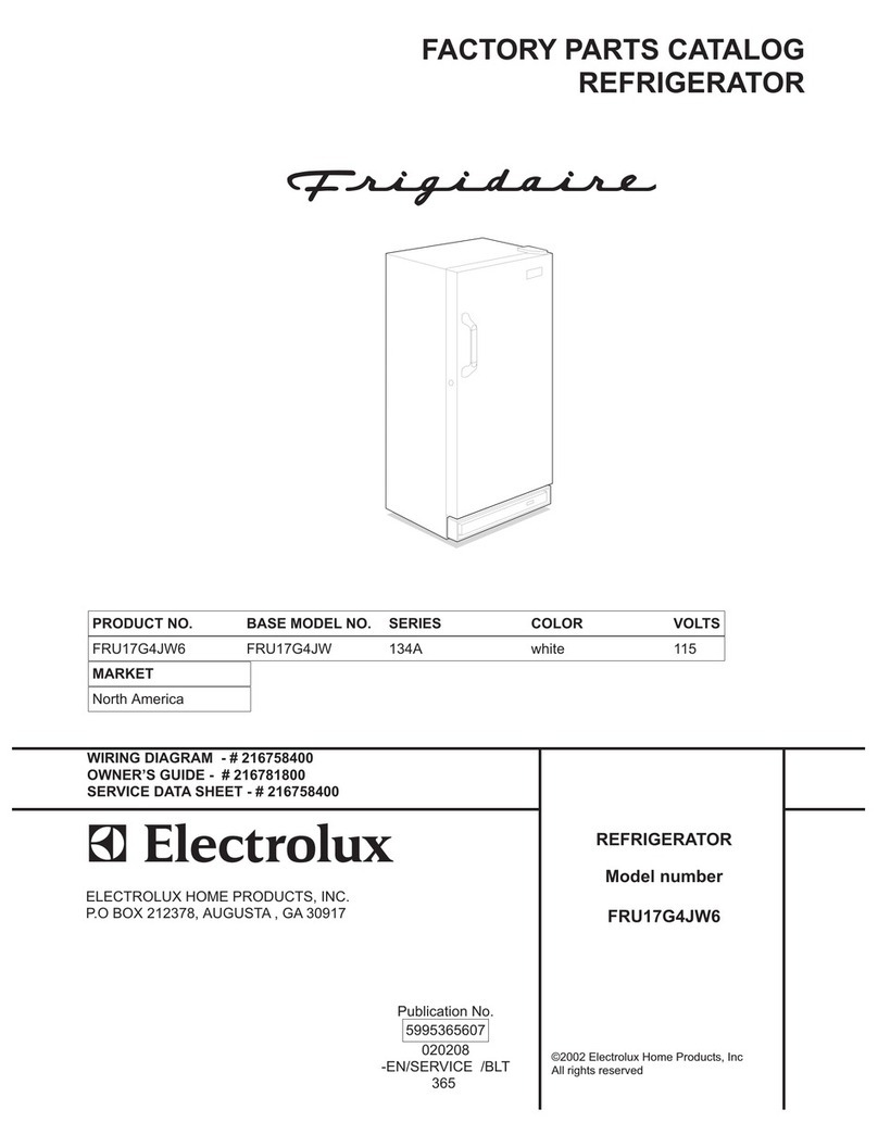 Frigidaire FRU17G4JW6 Factory parts catalog