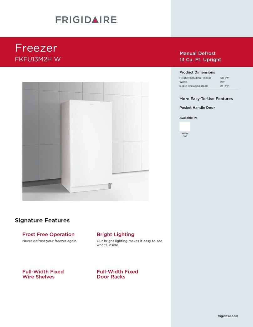 Frigidaire FKFU13M2H W Parts list manual