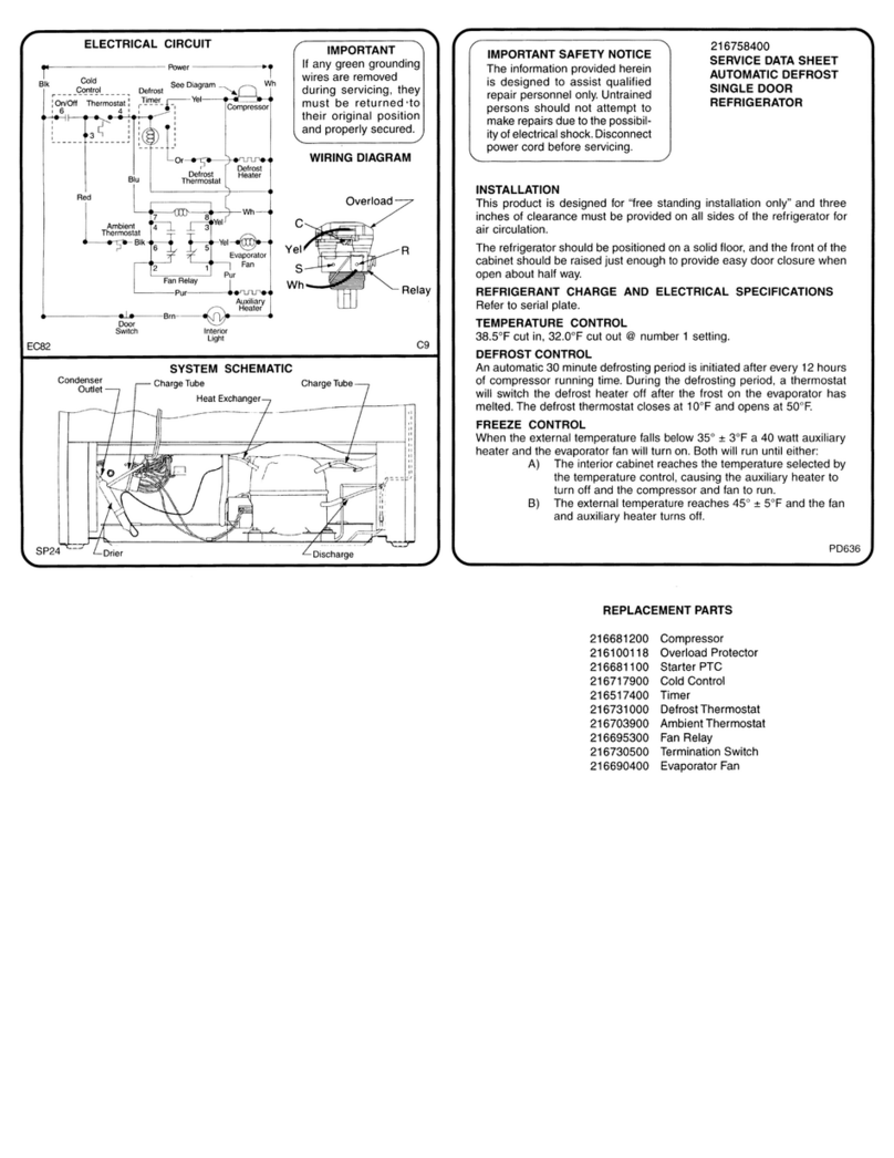 Frigidaire FRU17G4JW4 User guide