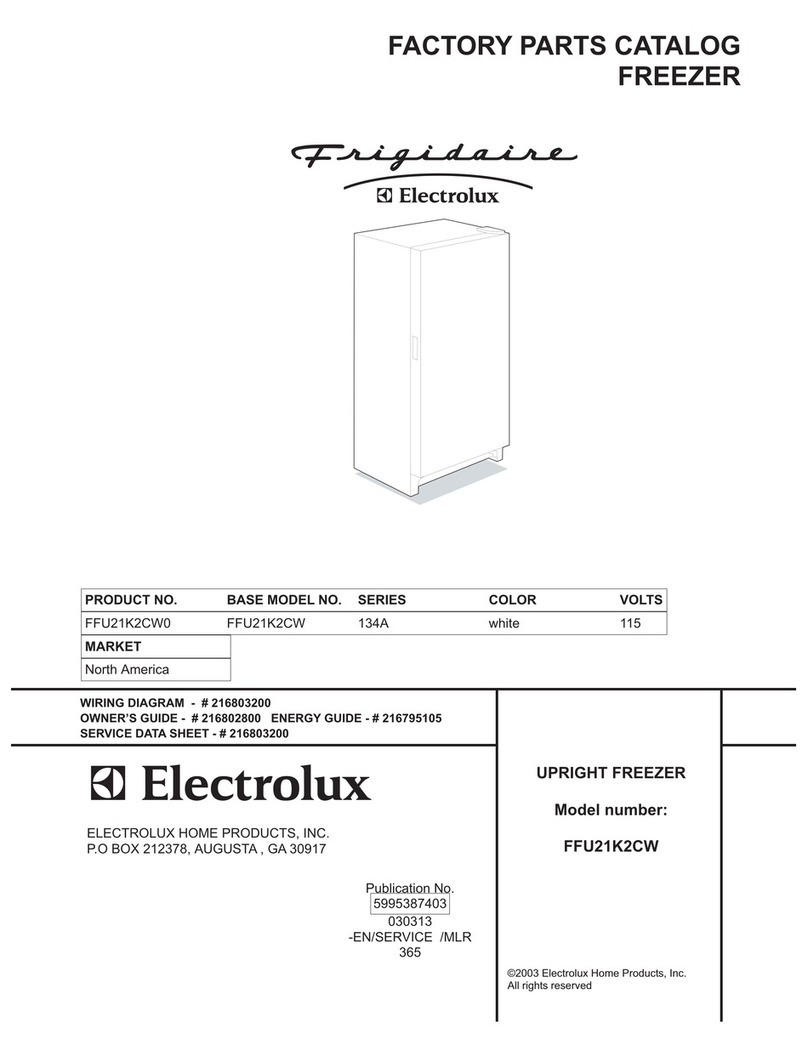 Frigidaire FFU21K2CW0 Factory parts catalog