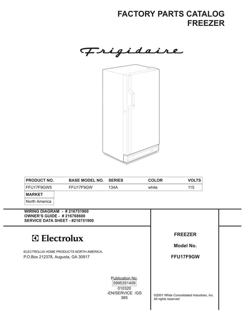 Frigidaire FFU17F9GW User manual Frigidaire FFU17F9GW User manual
