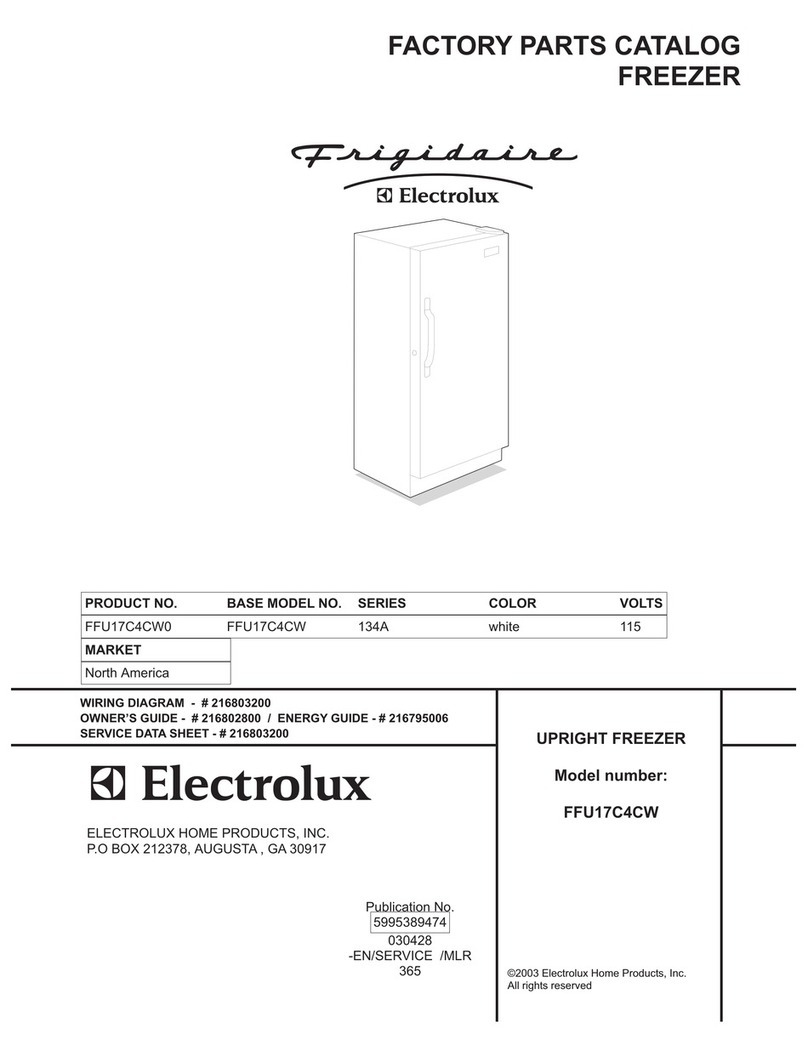 Frigidaire FFU17C4CW User manual