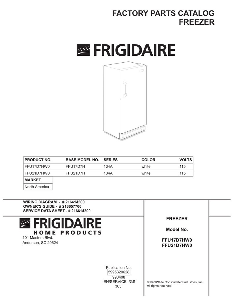 Frigidaire FFU17D7HW0 User manual Frigidaire FFU17D7HW0 User manual