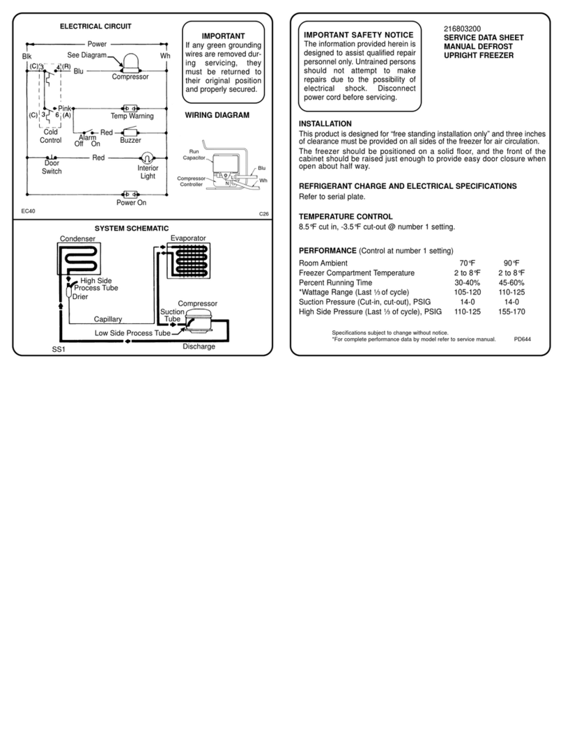 Frigidaire FFU17C3AW1 User guide