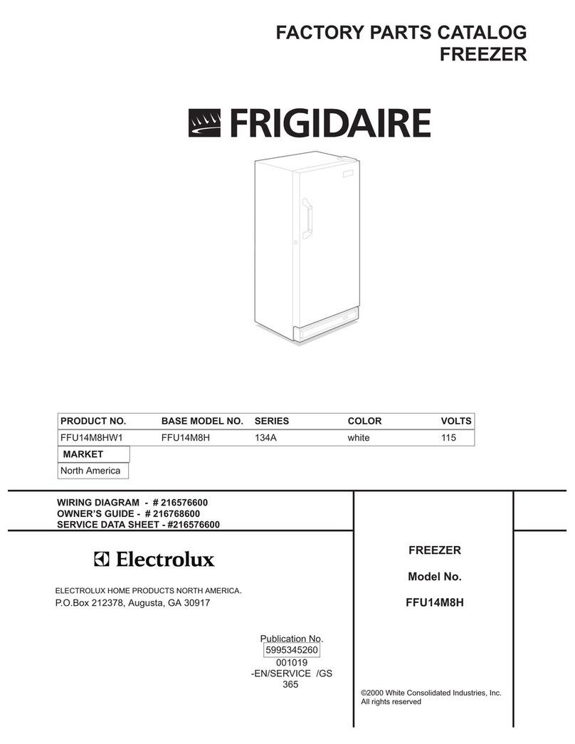 Frigidaire FFU14M8H User manual