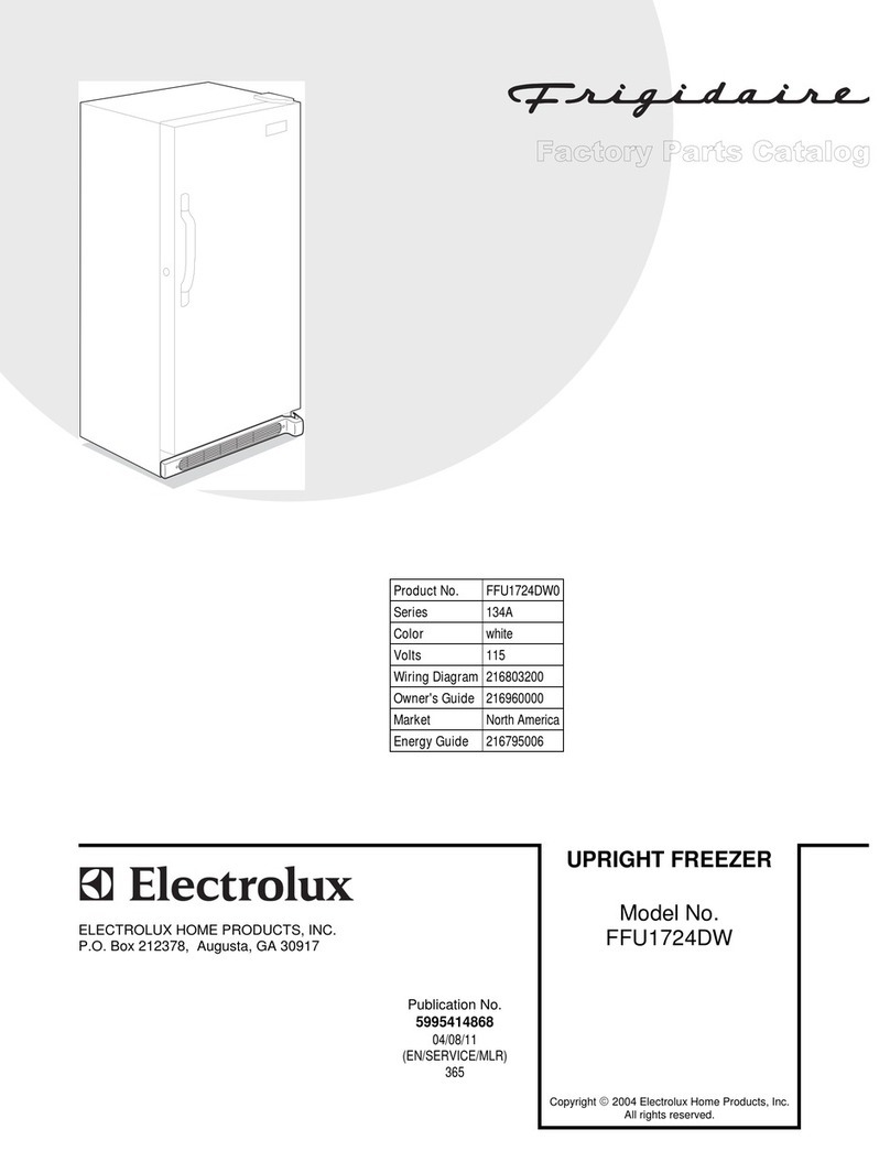 Frigidaire FFU1724D Factory parts catalog