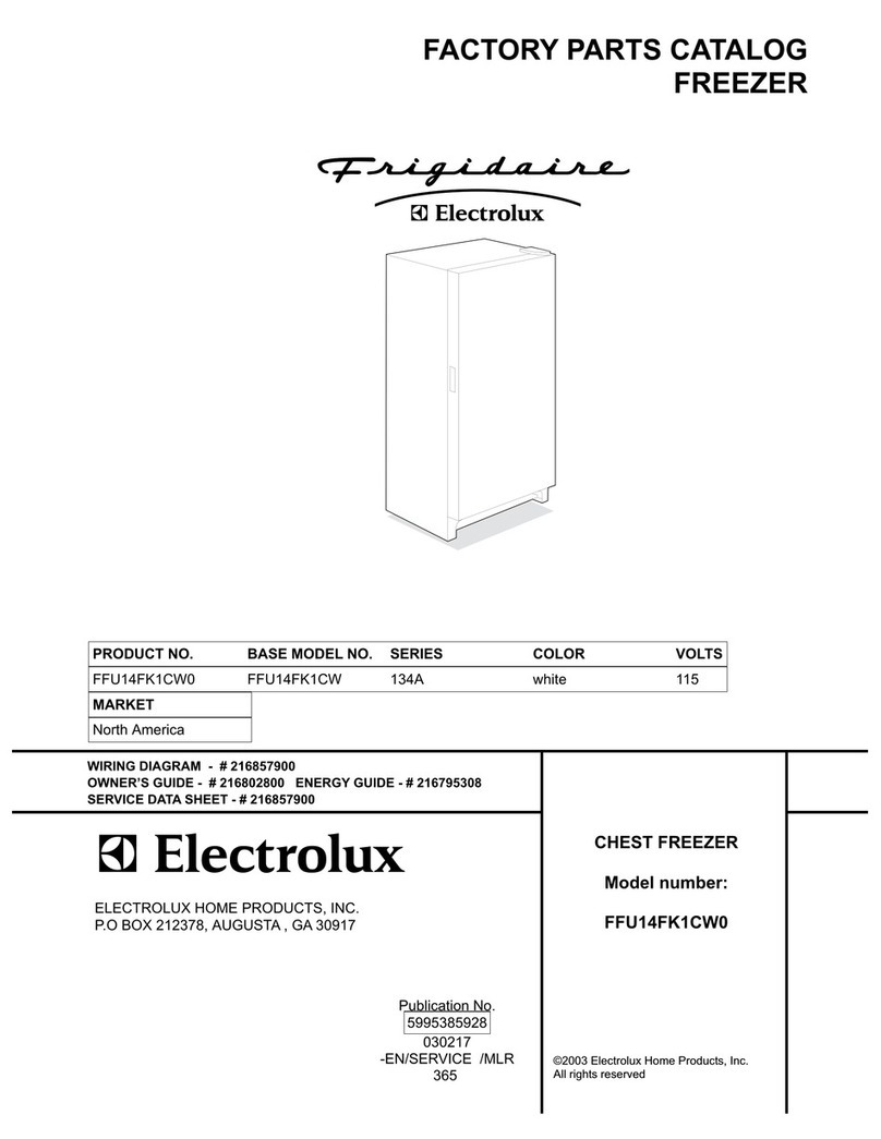 Frigidaire FFU14FK1CW0 User manual Frigidaire FFU14FK1CW0 User manual