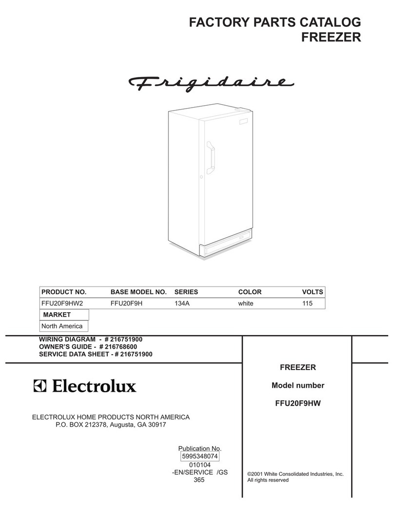Frigidaire FFU20F9HW Factory parts catalog