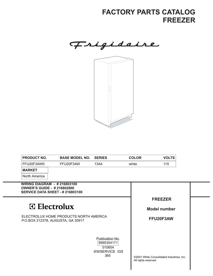 Frigidaire FFU20F3AW Factory parts catalog
