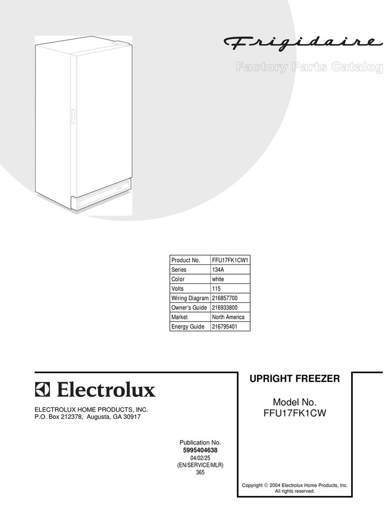 Frigidaire FFU17FK1CW User manual