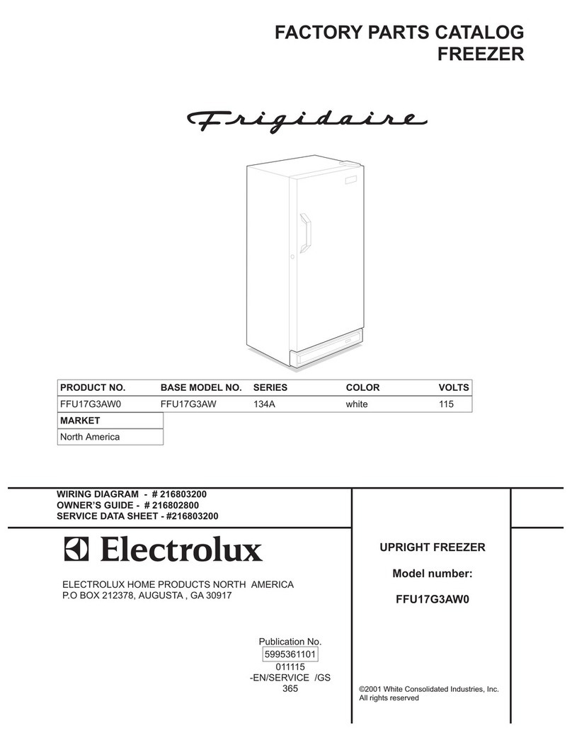 Frigidaire FFU17G3AW0 Factory parts catalog