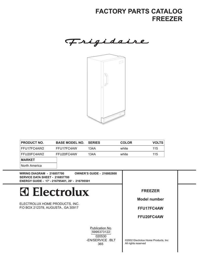 Frigidaire FFU17FC4AW Factory parts catalog