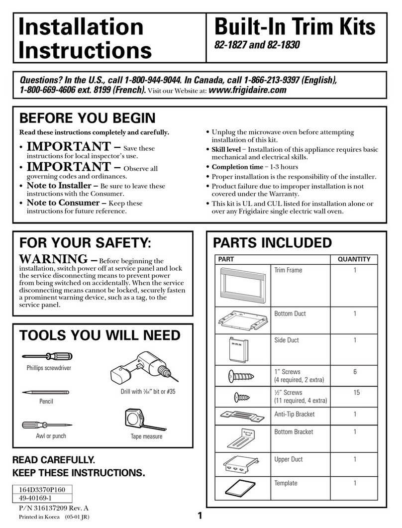 Frigidaire GLMB186C User manual Frigidaire GLMB186C User manual