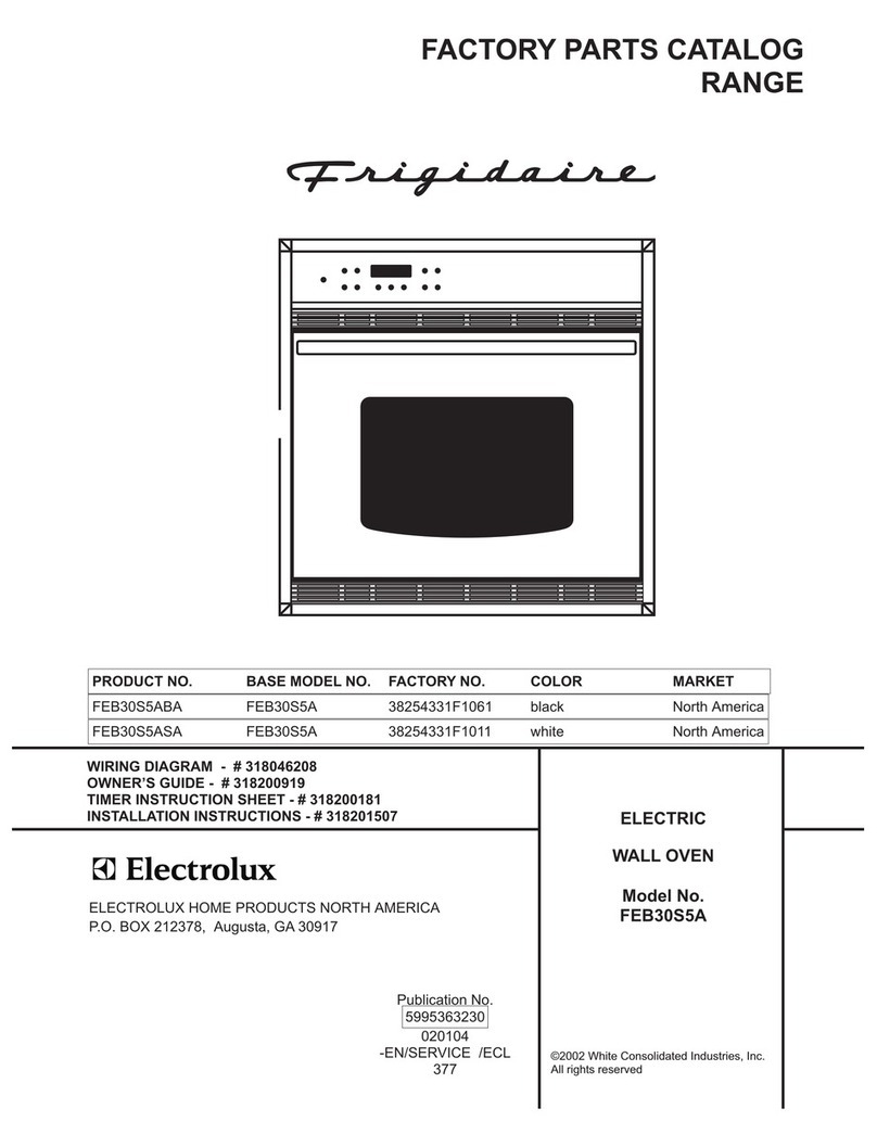 Frigidaire FEB30S5A User manual