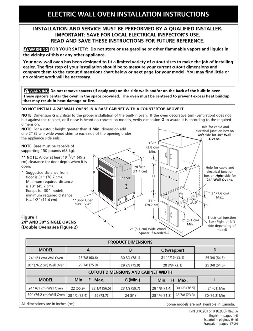 Frigidaire FEB27T6CSA Guide User manual