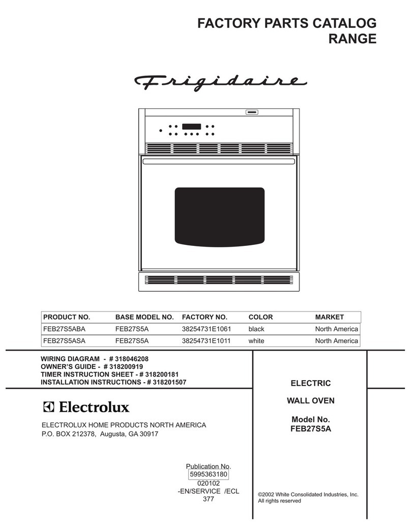 Frigidaire FEB27S5A User manual Frigidaire FEB27S5A User manual