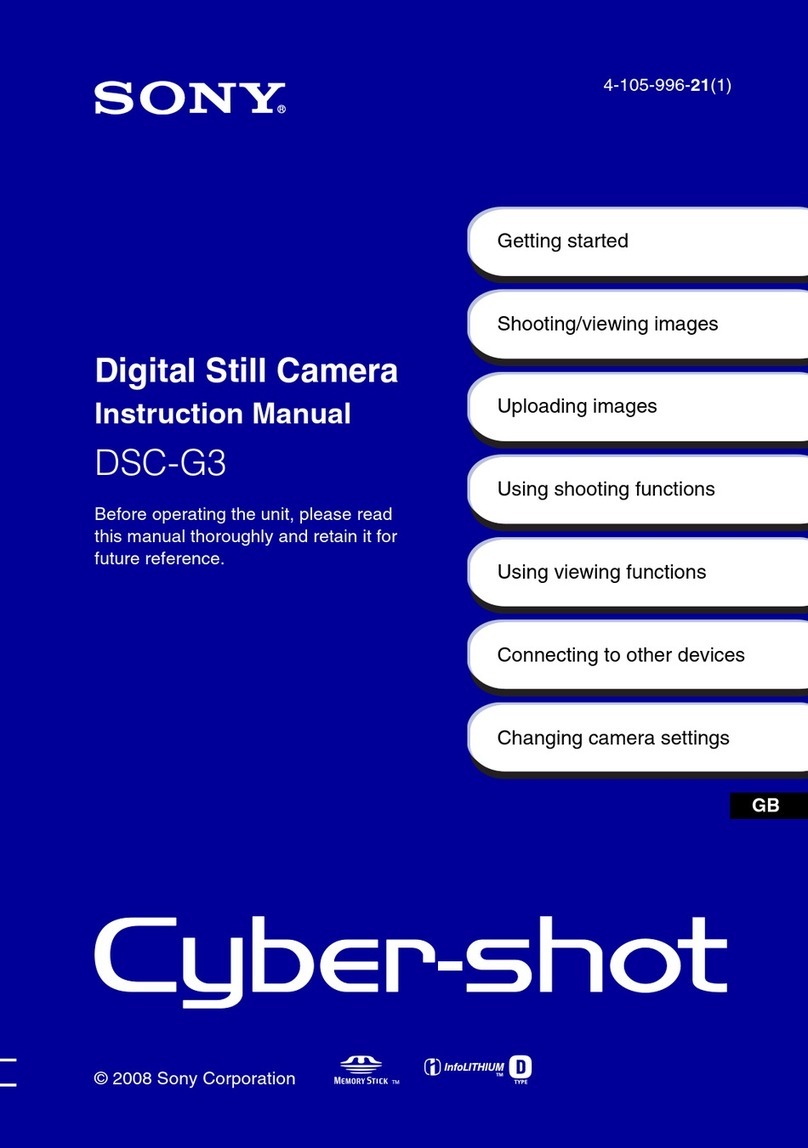 Sony DSC-G3 Cyber-shot® User manual