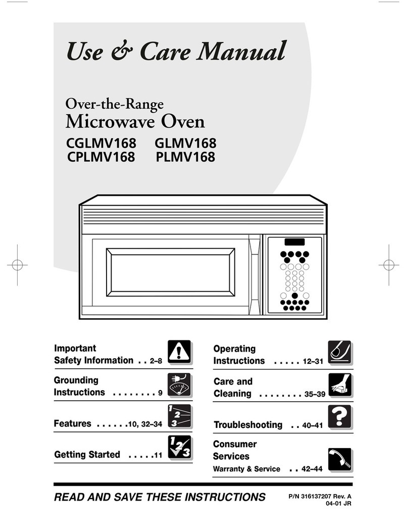 Frigidaire CGLMV168 Use & care manual