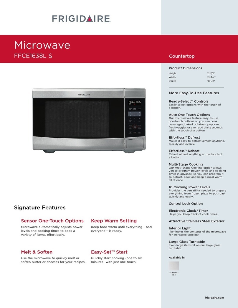 Frigidaire FFCE1638L S User manual