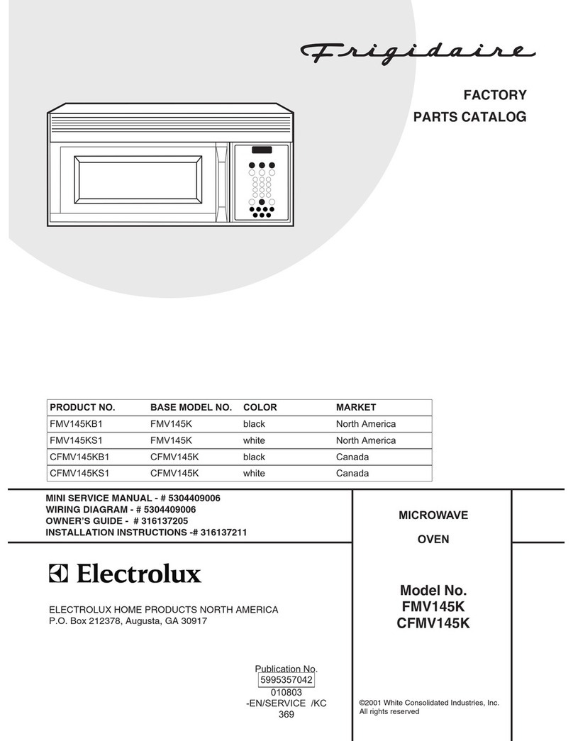 Frigidaire CFMV145K Factory parts catalog