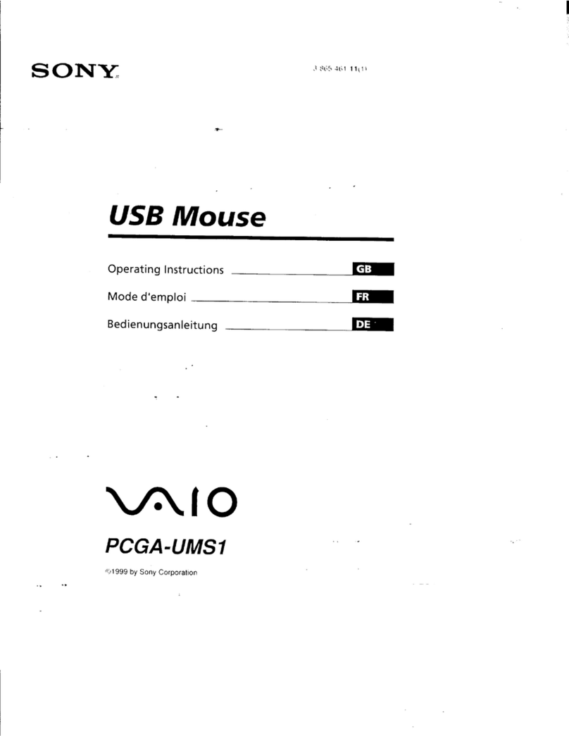 Sony PCGA-UMS1 Primary User manual