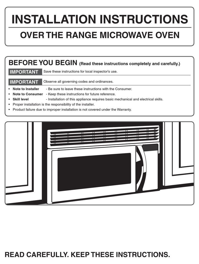 Frigidaire FMV158FM installation instructions Frigidaire FMV158FM installation instructions