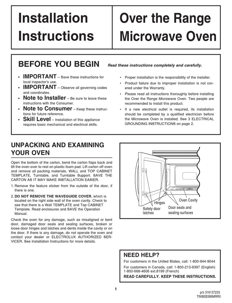 Frigidaire FMV156EM installation instructions Frigidaire FMV156EM installation instructions