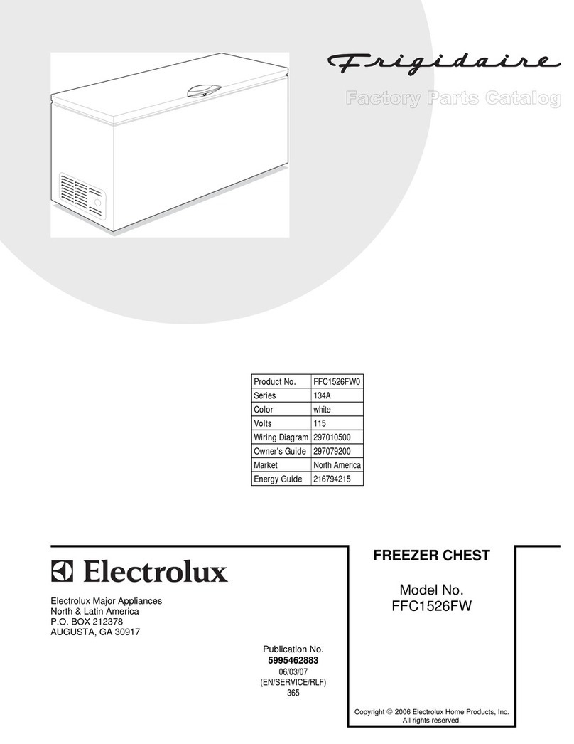 Frigidaire FFC1526FW Factory parts catalog