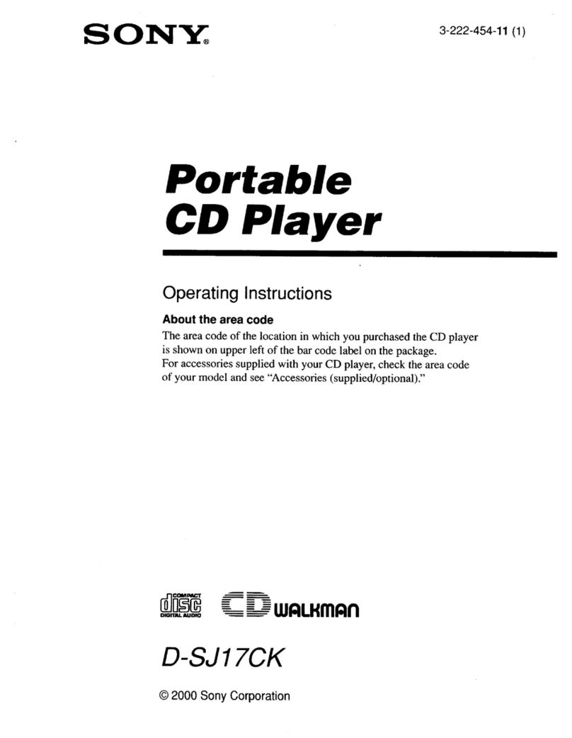 Sony Walkman D-SJ17CK User manual