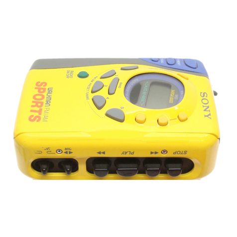 Sony Sports Walkman WM-FS495 operating instructions