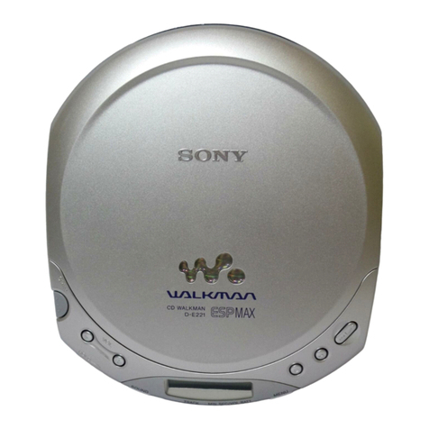 Sony Walkman D-E220 User manual
