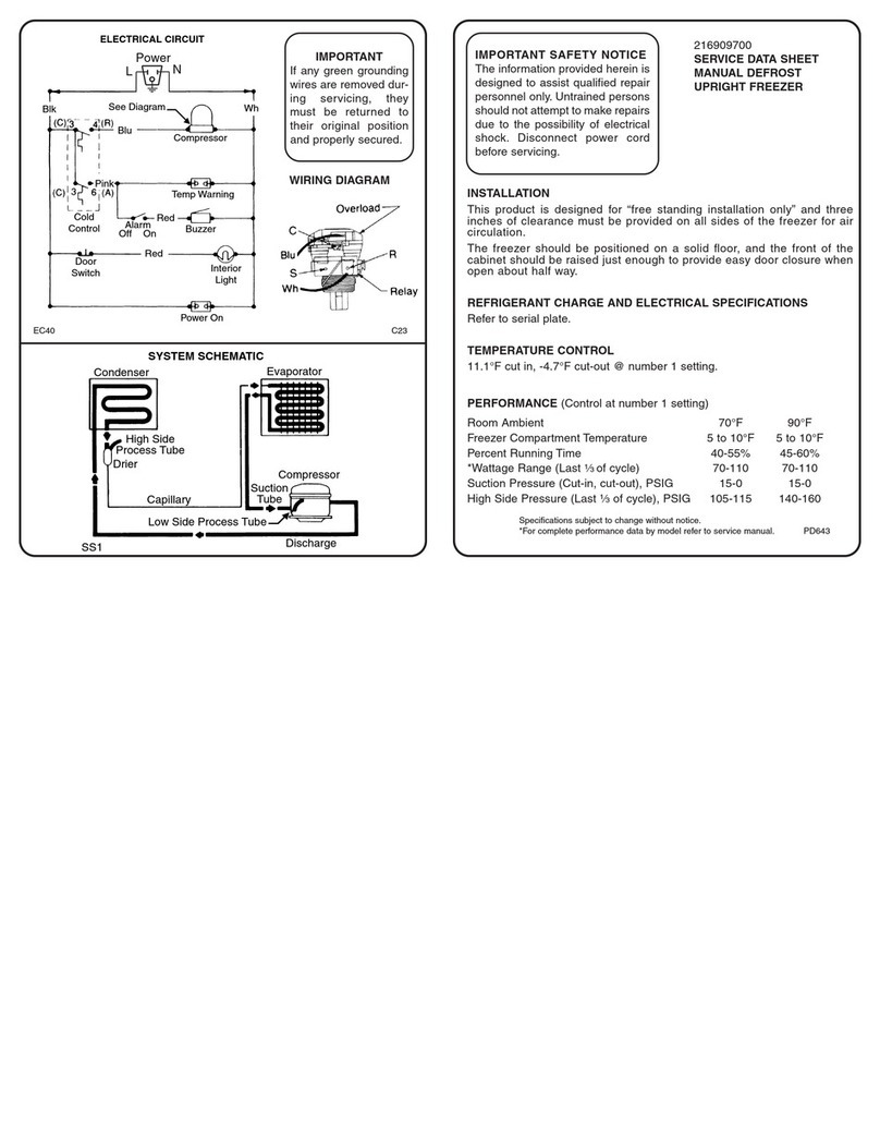 Frigidaire FFU12K1DW1 User guide Frigidaire FFU12K1DW1 User guide