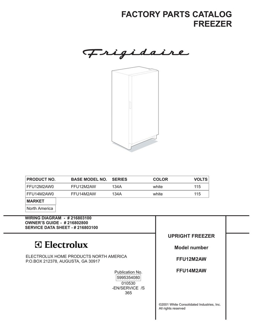 Frigidaire FFU12M2AW Factory parts catalog