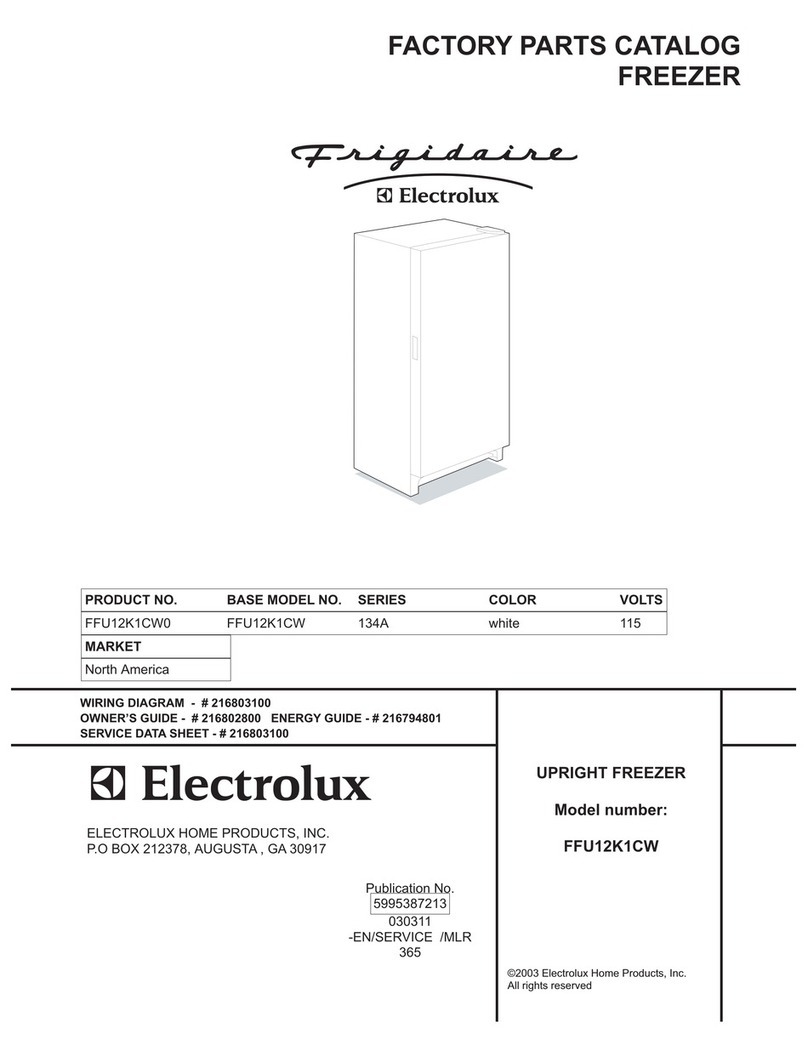 Frigidaire FFU12K1CW User manual