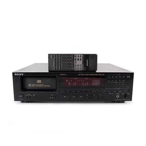 Sony CDP-C910 - Compact Disc Player User manual