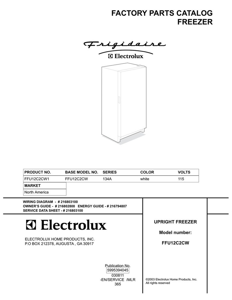 Frigidaire FFU12C2CW Factory parts catalog