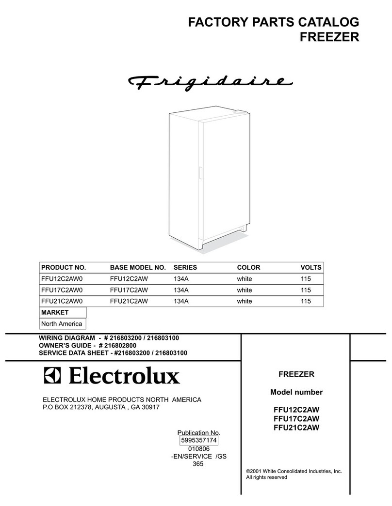Frigidaire FFU12C2AW Factory parts catalog