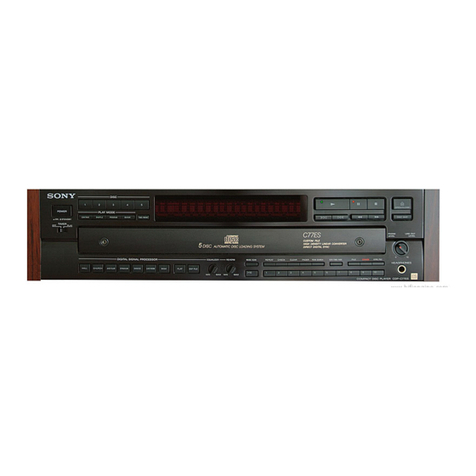 Sony CDP-C77ES - Es 5 Disc Cd Changer User manual