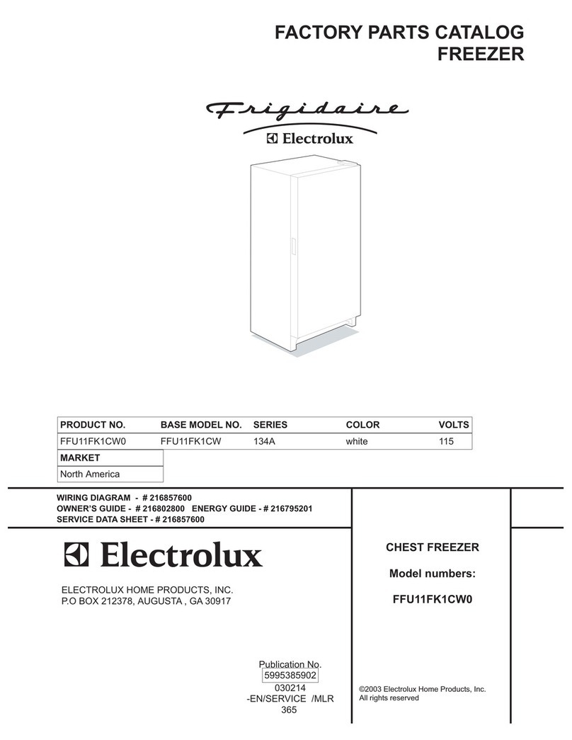 Frigidaire FFU11FK1CW0 Factory parts catalog