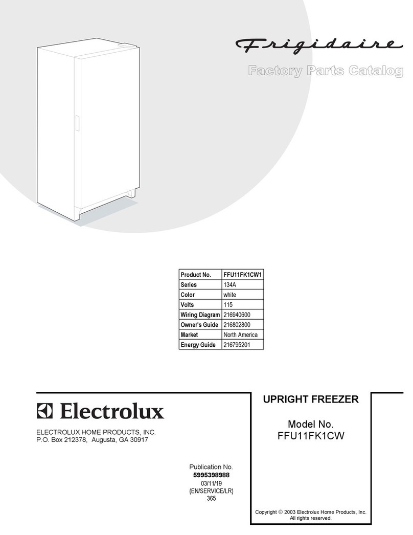 Frigidaire FFU11FK1CW User manual