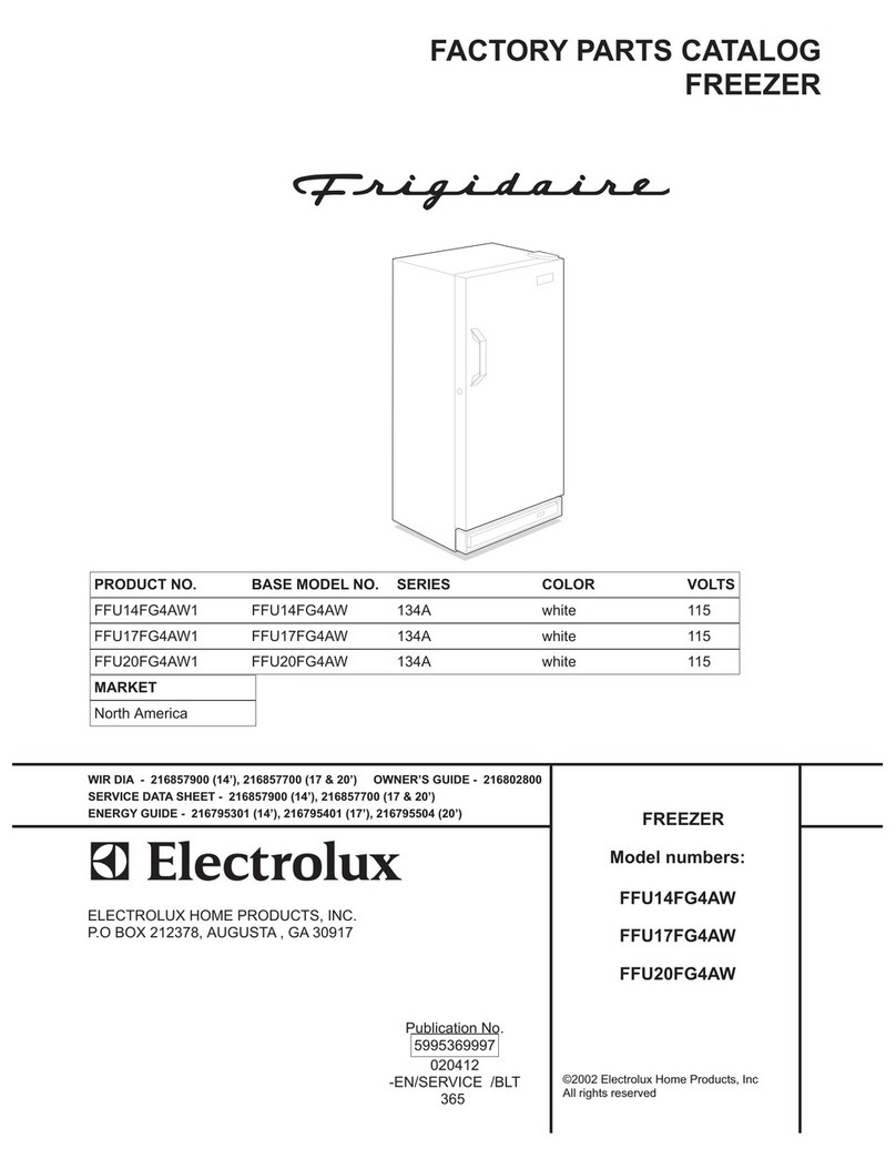 Frigidaire FFU14FG4AW Factory parts catalog Frigidaire FFU14FG4AW Factory parts catalog