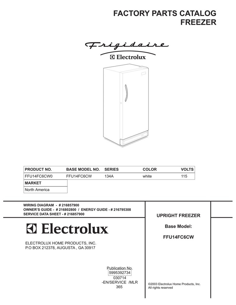 Frigidaire FFU14FC6CW Factory parts catalog