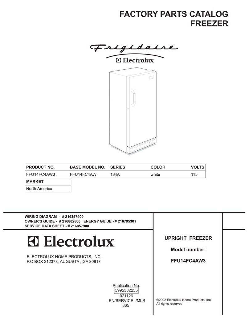 Frigidaire FFU14FC4AW3 Factory parts catalog