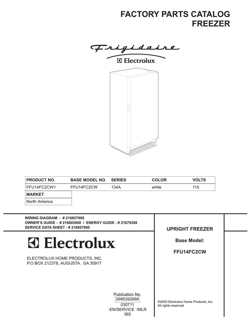 Frigidaire FFU14FC2CW Factory parts catalog