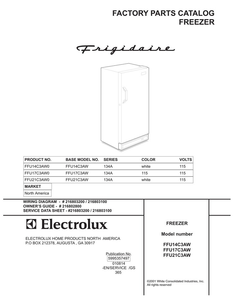 Frigidaire FFU14C3AW User manual